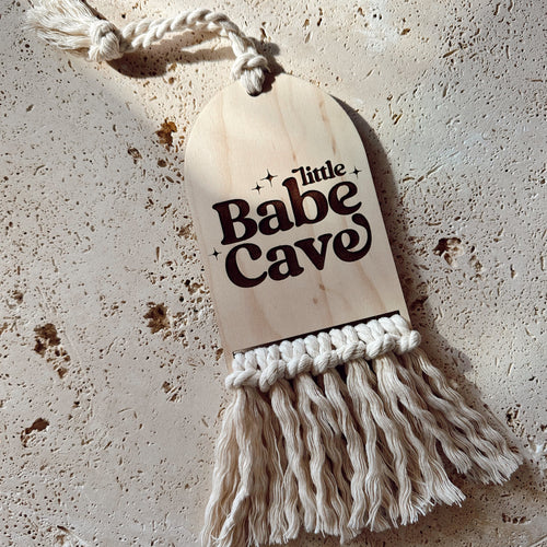 little babe cave macrame door hang
